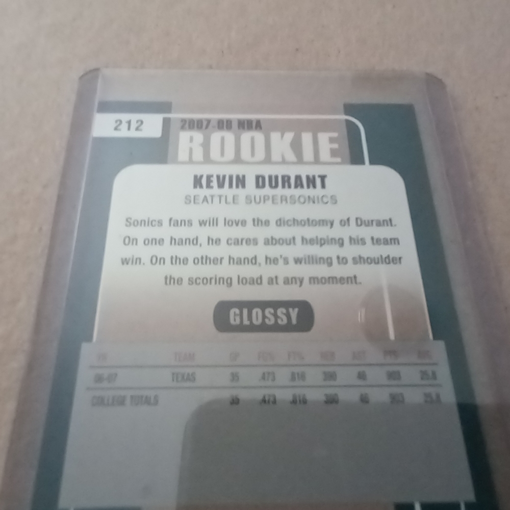 Kevin Durant Rookie Card - Picture 6 of 7